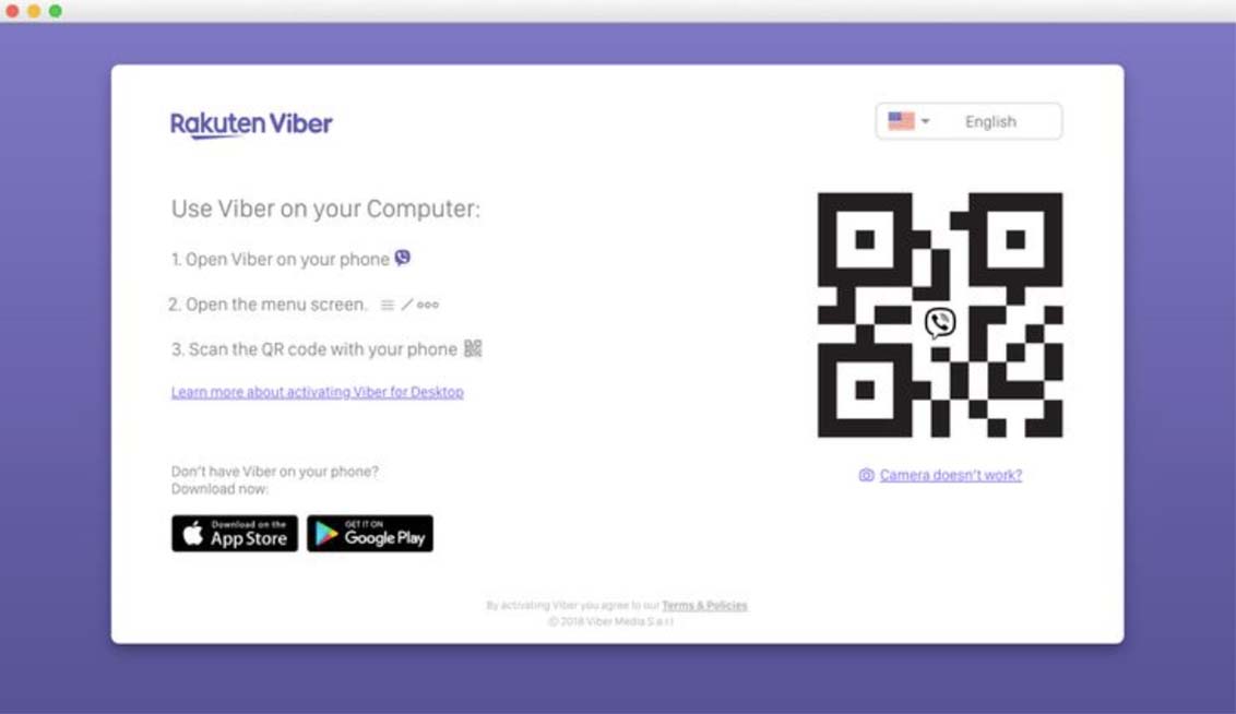 QR-code to enter the web-version of the messenger