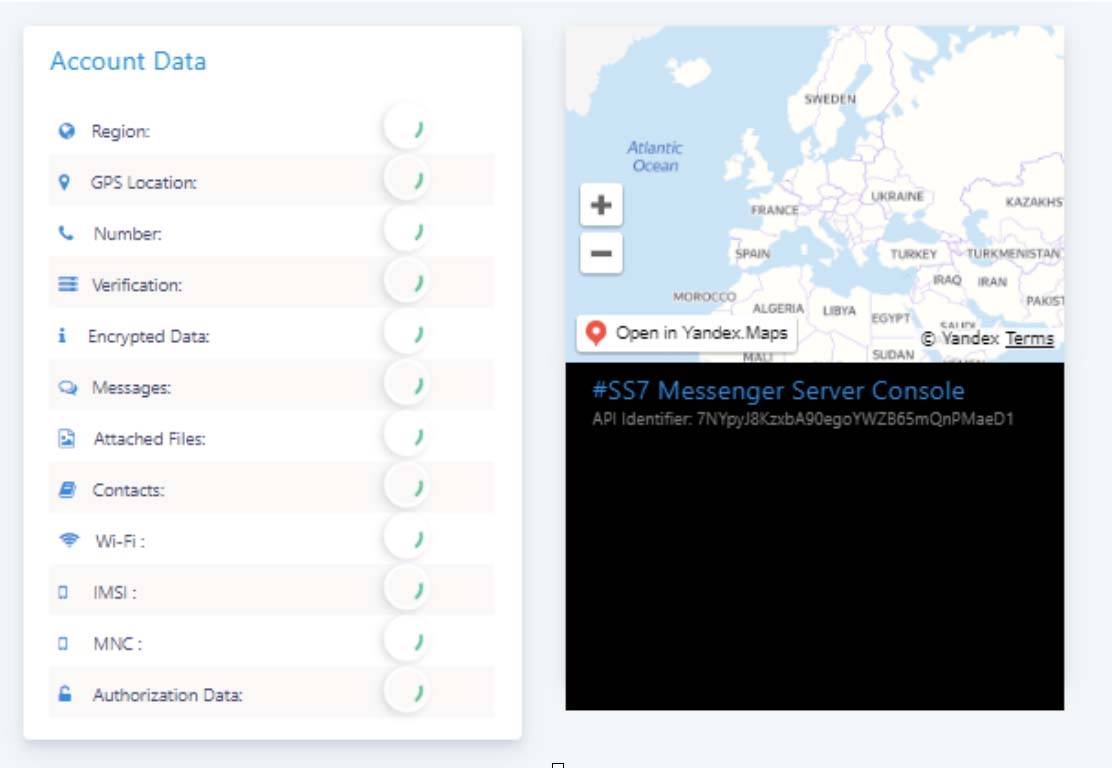 The stages of the VBSpy hack are displayed in real time