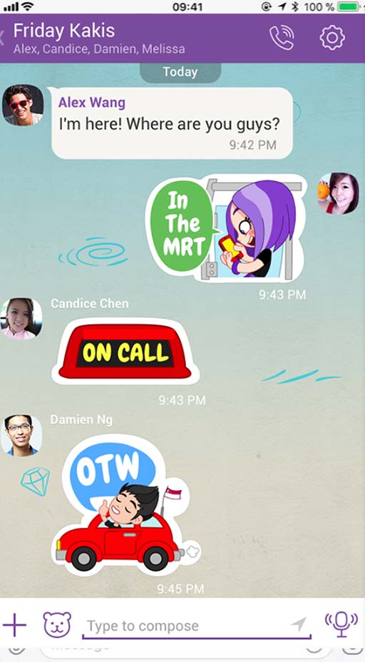 Track another person's correspondence in Viber